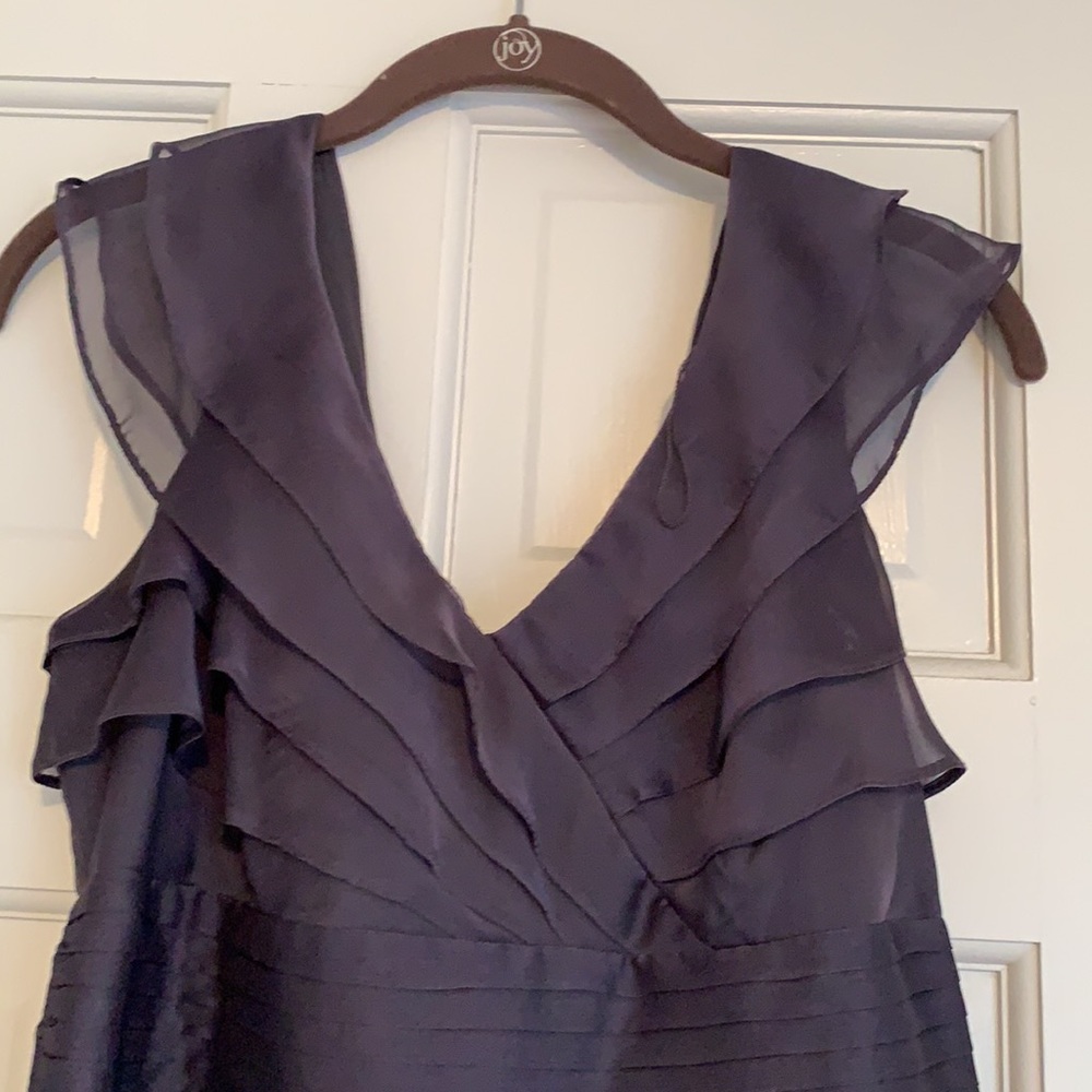 Adrianna Papell slate grey dress - Picture 2 of 5